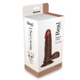 Dildo realistyczne Real Rapture PVC czarny 19 cm