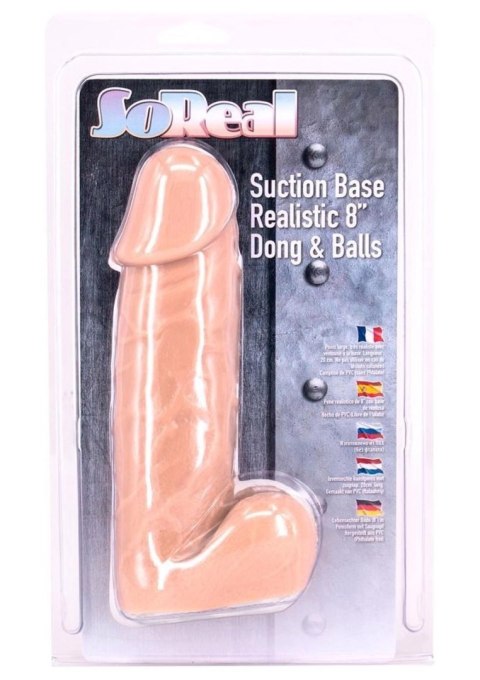 Dildo realistyczne Seven Creations 20 cm jasna skóra