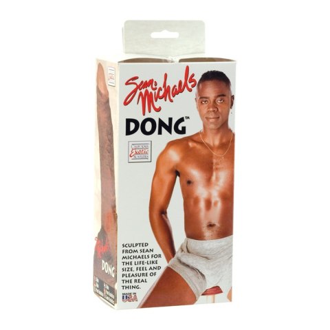 Dildo realistyczne wibrujące Sean Michaels brązowe 15 cm