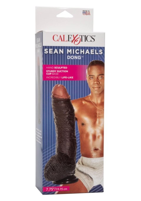 Dildo realistyczne wibrujące Sean Michaels brązowe 15 cm