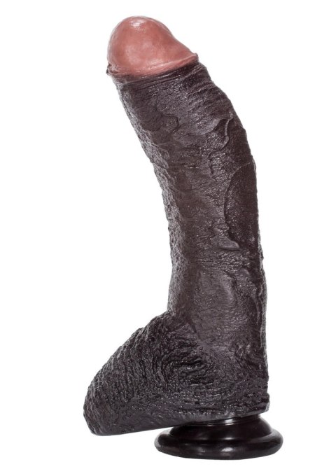Dildo realistyczne wibrujące Sean Michaels brązowe 15 cm