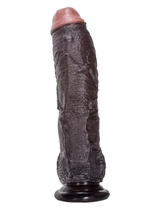 Dildo realistyczne wibrujące Sean Michaels brązowe 15 cm