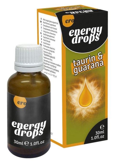 Krople Energy Drops z tauryną i guaraną Hot 30ml