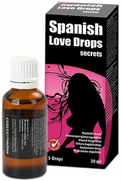 Krople afrodyzjaku Spanish Love Drops Secrets Cobeco dla kobiet