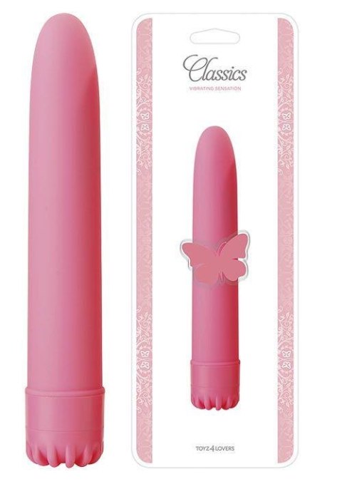 Wibrator klasyczny Classic Vibe Toyz4lovers różowy 20 cm