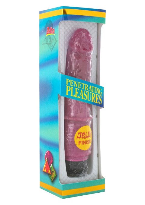 Wibrator żelowy realistyczny Seven Creations fioletowy 21 cm