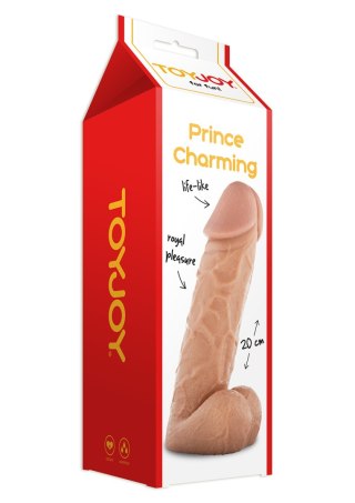 Dildo realistyczne ToyJoy Prince Charming 20 cm jasna skóra