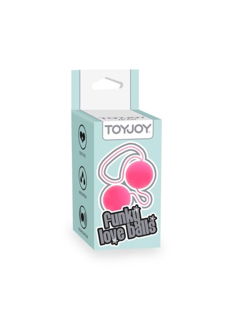 Kulki ABS ToyJoy Funky Love Balls różowe 3.5 cm