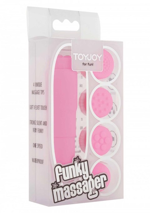 Masażer ToyJoy Funky różowy na baterie AA