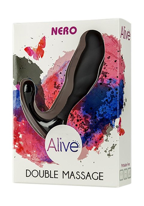 Masażer prostaty silikonowy Alive czarny 10 cm
