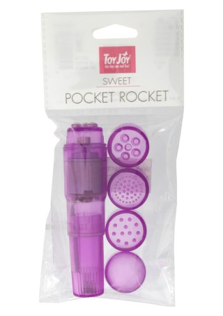 Mini wibrator Pocket Rocket ToyJoy fioletowy 10.5 cm