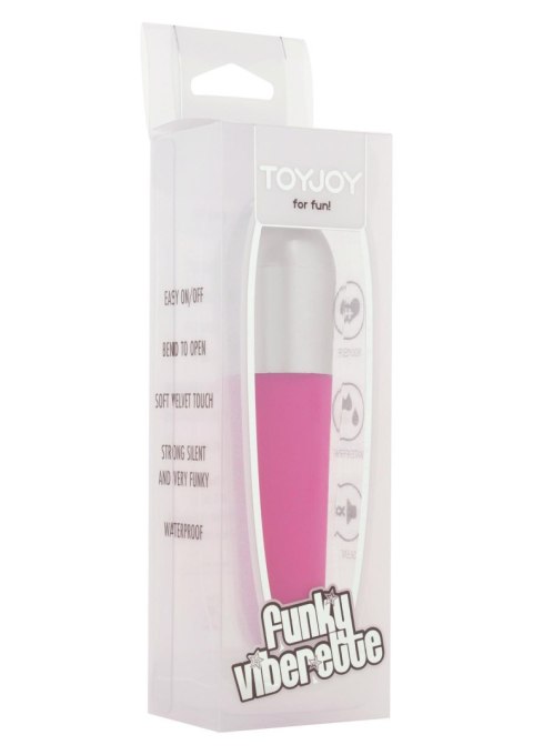 Mini wibrator ToyJoy Funky Viberette fioletowy wodoodporny