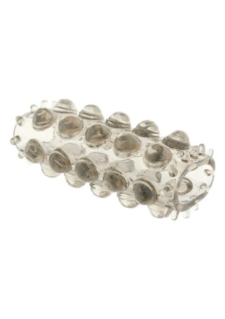 Nakładka na penisa ToyJoy Power Stretchy Sleeve szara 6.5 cm