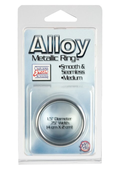 Pierścień erekcyjny aluminiowy Calexotics srebrny 4 cm