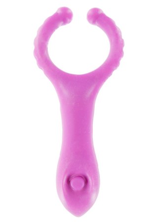 Pierścień wibrujący ToyJoy fioletowy 10 cm
