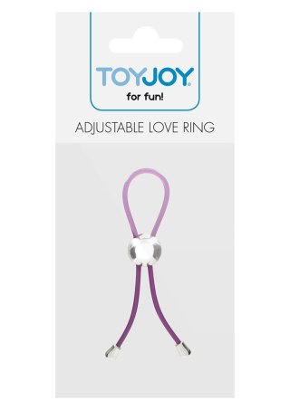 Regulowany pierścień erekcyjny ToyJoy fioletowy