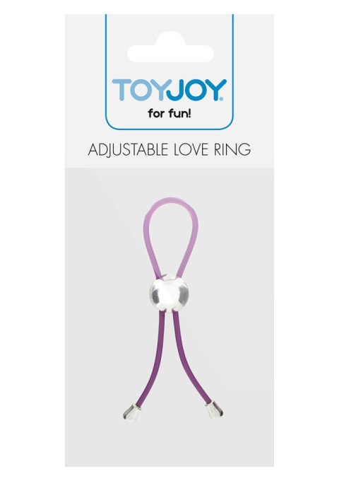 Regulowany pierścień erekcyjny ToyJoy fioletowy