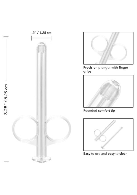 Strzykawka do lubrykantu Calexotics transparentna 2 szt 8 cm
