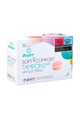 Tampony Beppy Soft Comfort Mokre Naturalne 2 sztuki