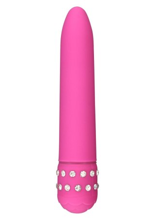 Wibrator ToyJoy Diamond Superbe Vibe różowy z kryształkami 15.5 cm
