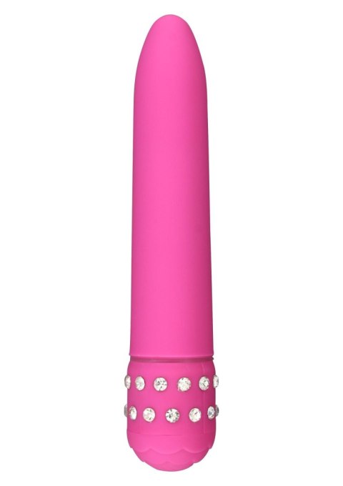 Wibrator ToyJoy Diamond Superbe Vibe różowy z kryształkami 15.5 cm