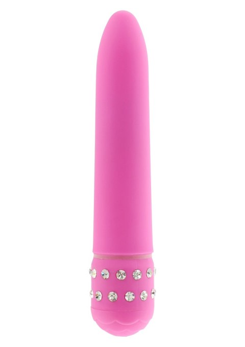 Wibrator ToyJoy Diamond Superbe Vibe różowy z kryształkami 15.5 cm