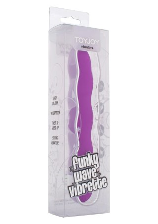 Wibrator ToyJoy Funky Wave fioletowy 18 cm