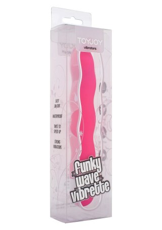 Wibrator punktu G ToyJoy Funky Wave falisty różowy 18 cm