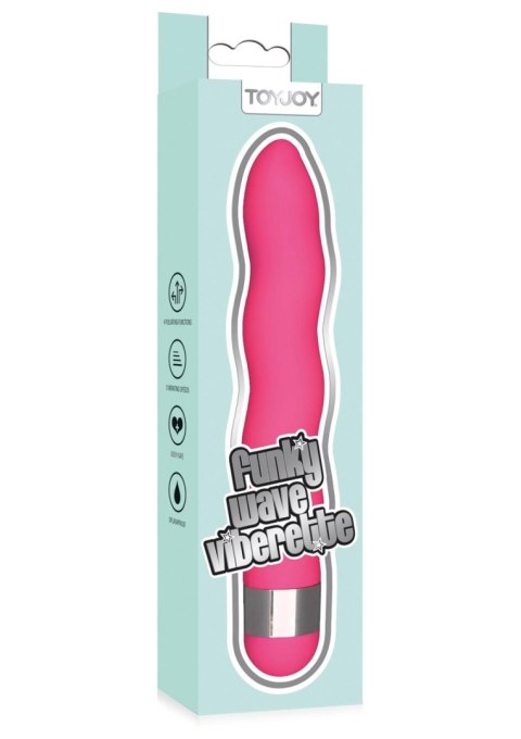 Wibrator punktu G ToyJoy Funky Wave falisty różowy 18 cm