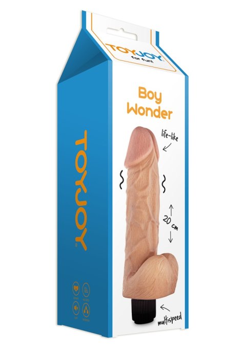 Wibrator realistyczny Boy Wonder ToyJoy 20 cm jasny
