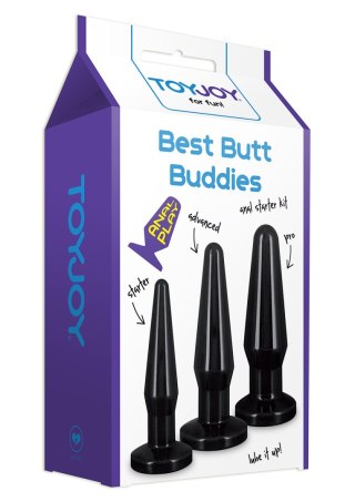 Zestaw korków analnych ToyJoy Best Butt Buddies czarny