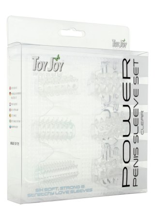 Zestaw nakładek na penisa Power Transparent ToyJoy