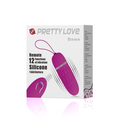 Bezprzewodowe wibrujące jajko Pretty Love Dawn 12 funkcji