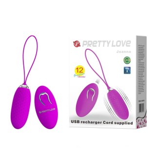 Bezprzewodowe wibrujące jajko Pretty Love Joanna USB 12 funkcji