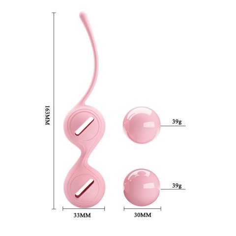 Kulki kegla silikonowe Pretty Love Tighten Up różowe
