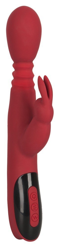 Wibrator króliczek You2Toys silikonowy czerwony rozgrzewający 26,5 cm USB