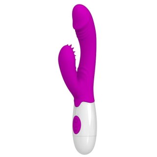 Wibrator punktu G Pretty Love Andre ze stymulatorem fioletowy 20 cm
