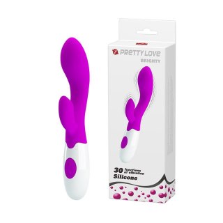 Wibrator punktu G Pretty Love Brighty silikonowy burgundowy 20 cm 30 trybów