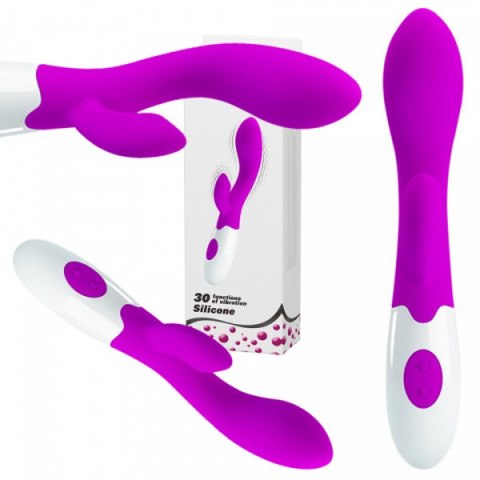 Wibrator punktu G Pretty Love Brighty silikonowy burgundowy 20 cm 30 trybów