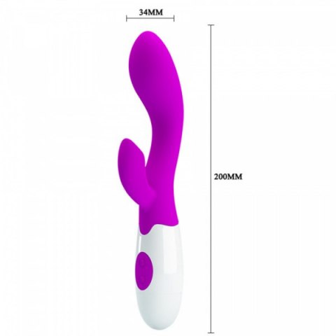 Wibrator punktu G Pretty Love Brighty silikonowy burgundowy 20 cm 30 trybów