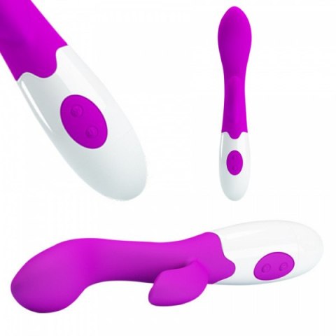 Wibrator punktu G Pretty Love Brighty silikonowy burgundowy 20 cm 30 trybów