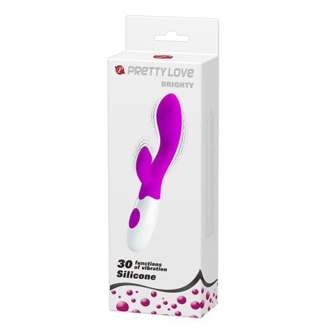 Wibrator punktu G Pretty Love Brighty silikonowy burgundowy 20 cm 30 trybów