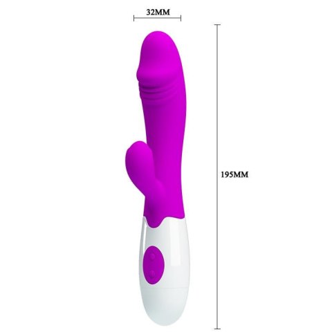 Wibrator punktu G Pretty Love Snappy silikonowy 30 trybów 20 cm