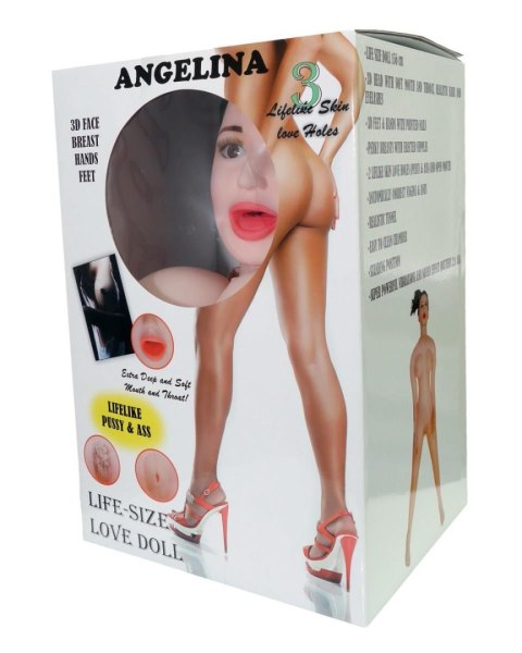 Lalka dmuchana Angelina 3D wibrująca LaLa