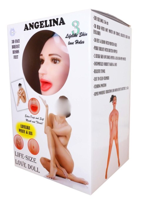 Lalka dmuchana Angelina 3D wibrująca LaLa