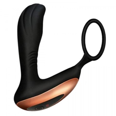 Masażer prostaty z pierścieniem na jądra pilot USB 10 funkcji