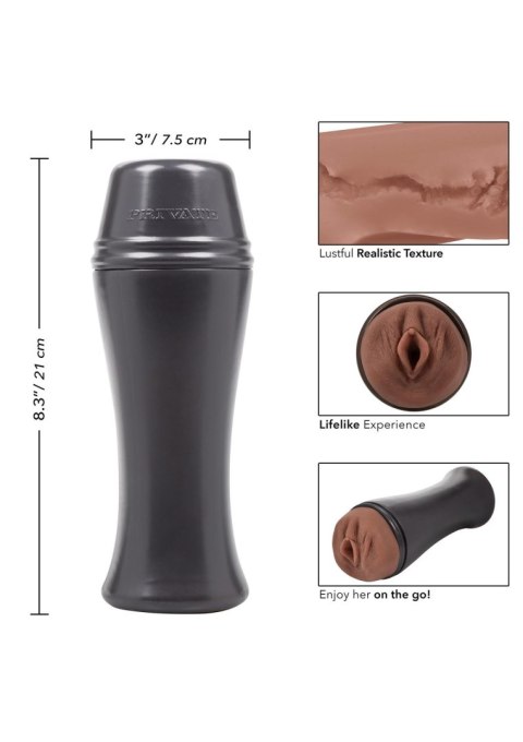 Masturbator Sexy Sista To Go Private brązowy 21 cm wodoodporny