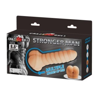 Wibrujący masturbator Crazy Bull Stronger Man