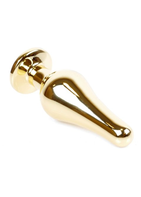 Biżuteria analna HeavyFun złota fioletowa 9,5 cm
