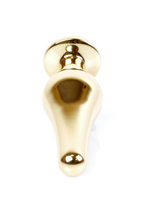Biżuteria analna HeavyFun złota fioletowa 9,5 cm